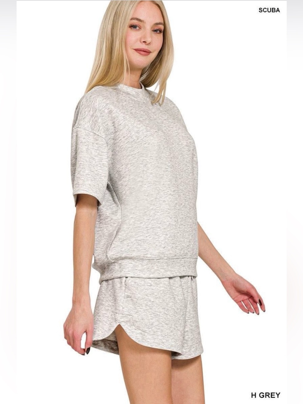 Zenana Outfitters Scuba Short Set